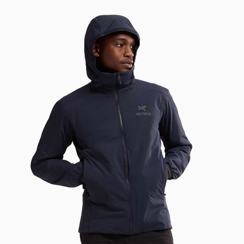 Куртка утеплена чоловіча Arc'teryx Atom Hoody black sapphire