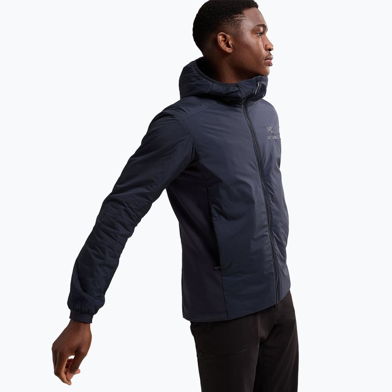 Куртка утеплена чоловіча Arcteryx Atom Hoody black sapphire 4