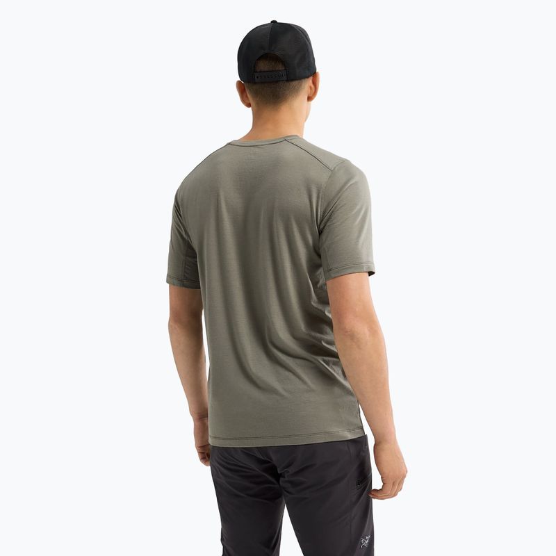 Футболка чоловіча Arcteryx Ionia Merino Wool Arc'Word Logo forage 3