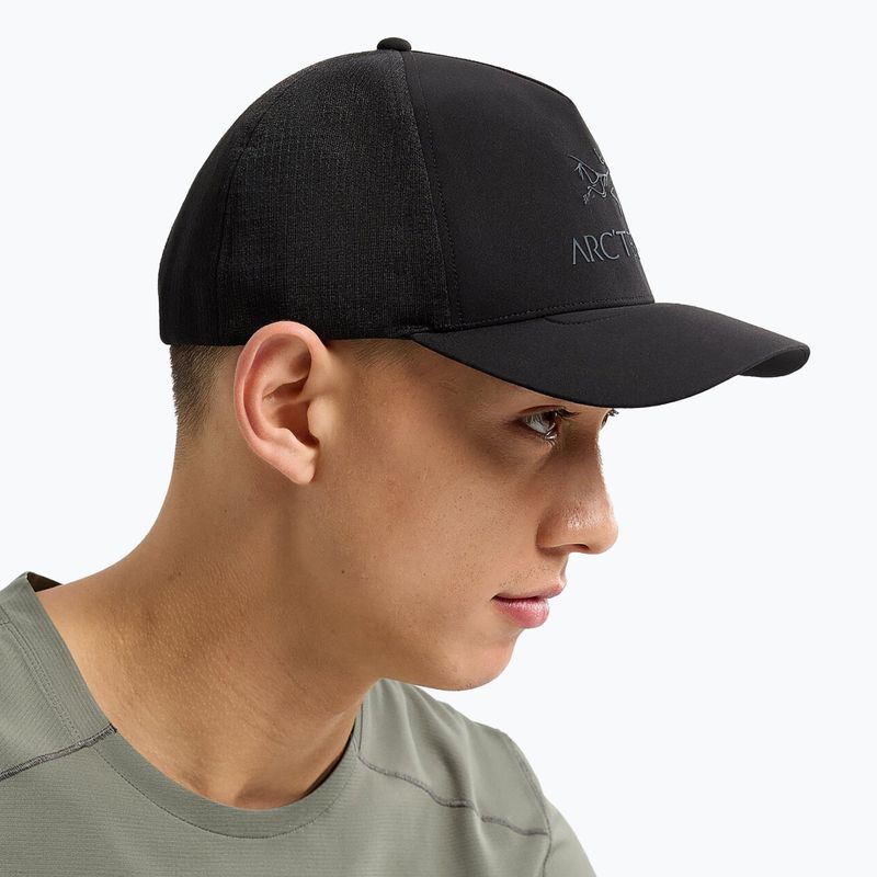 Бейсболка Arcteryx Bird Word Trucker Curved black/graphite 4