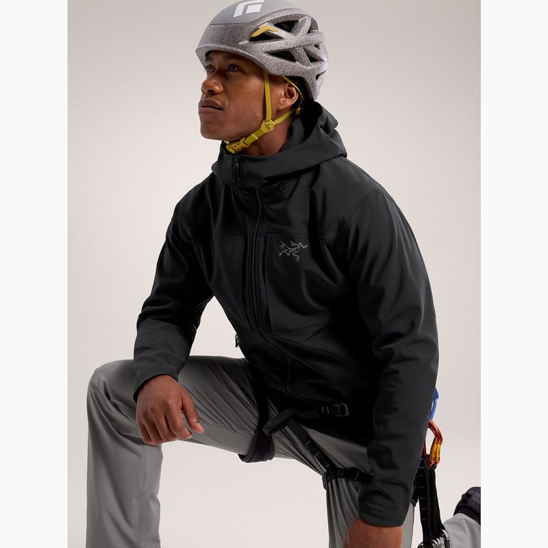 Куртка софтшел чоловіча Arc'teryx Gamma MX Hoody black 6