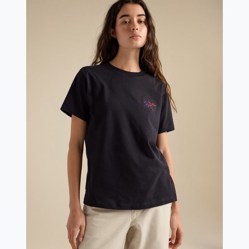 Футболка жіноча Arcteryx Kragg Cotton Little Bird Crew black/multi 6