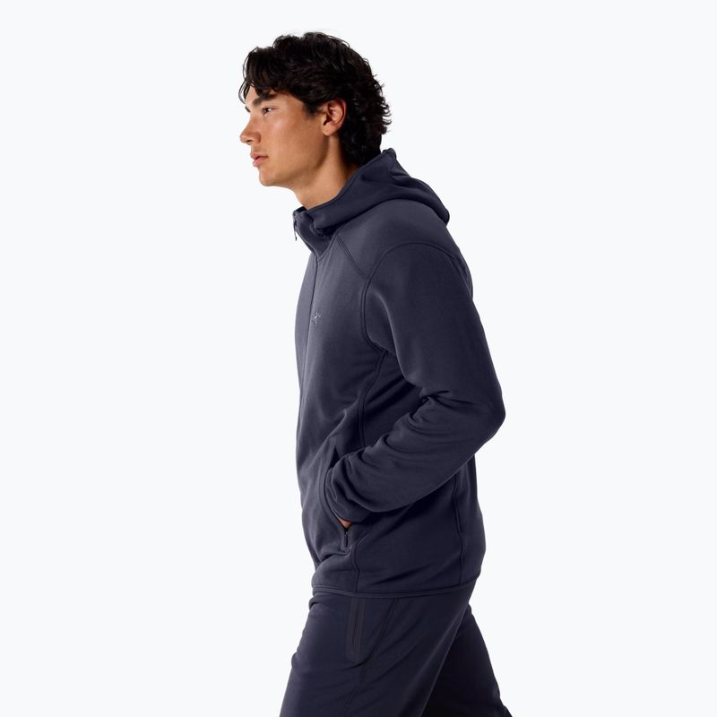 Кофта трекінгова чоловіча Arc'Teryx Kyanite Hoody black sapphire 3