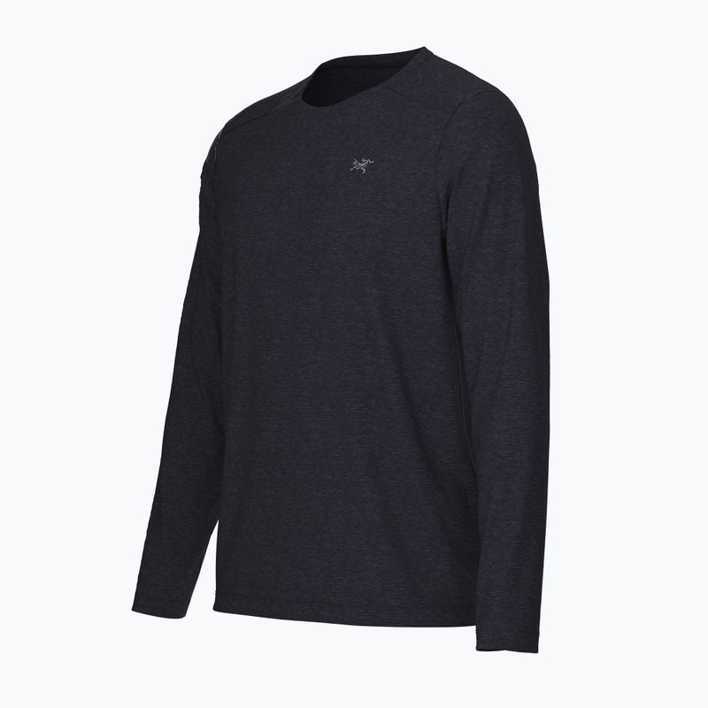 Чоловіча трекінгова лонгслів Arc'teryx Cormac Crew чорний меланж 5