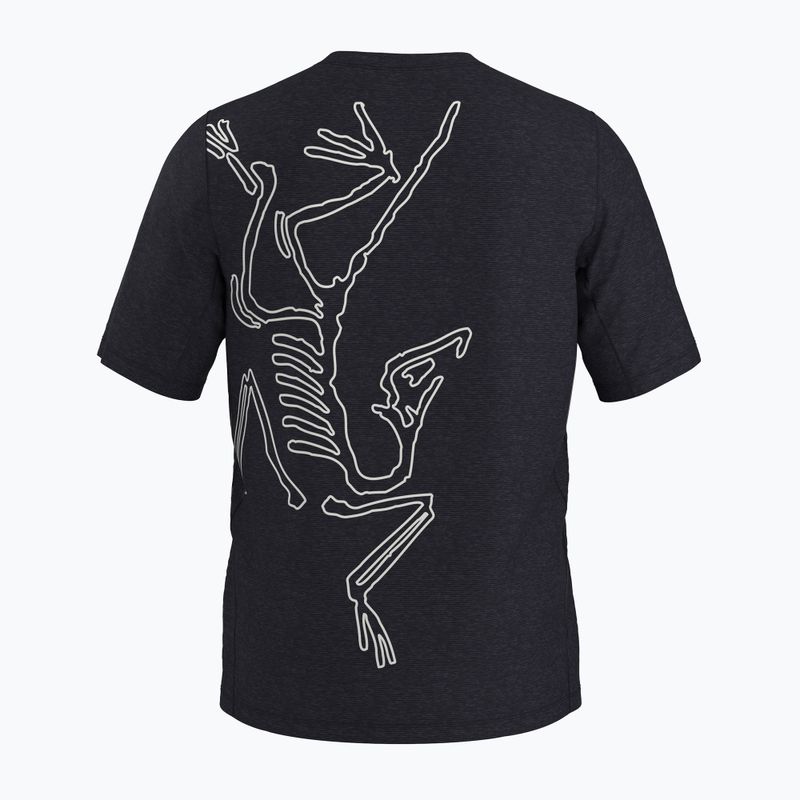 Футболка трекінгова чоловіча Arc'teryx Cormac Arc'bird Logo black heather 2