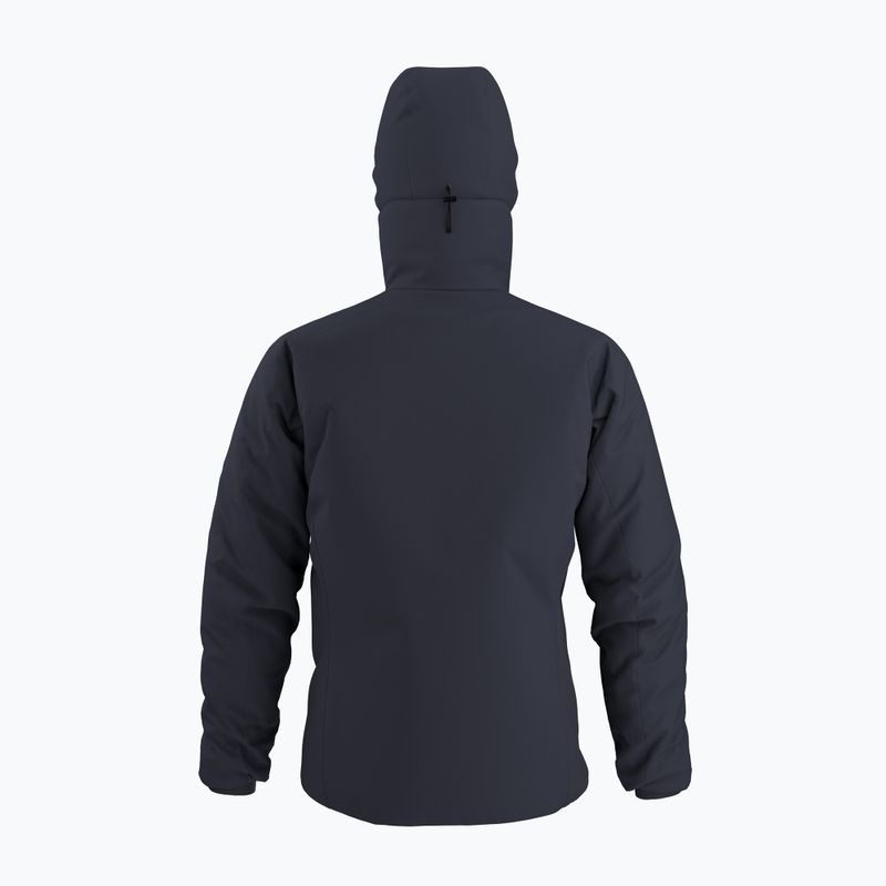 Чоловіча утеплена куртка Arc'teryx Atom Hoody чорний сапфір 2