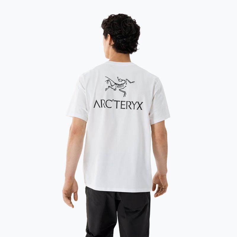 Футболка чоловіча Arcteryx Kragg Sl Cotton Bird Word white light/black 3