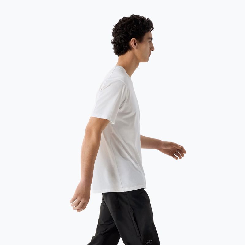 Футболка чоловіча Arc'teryx Kragg Sl Cotton Bird Word white light/black 4