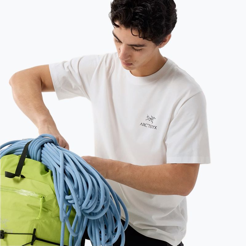 Футболка чоловіча Arc'teryx Kragg Sl Cotton Bird Word white light/black 5