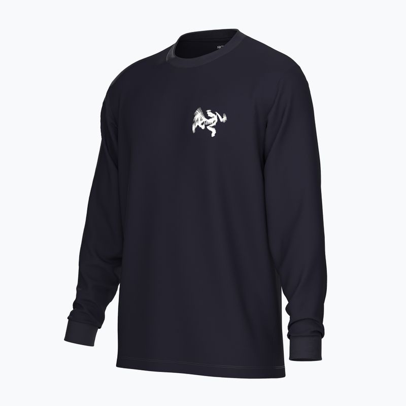 Лонгслів чоловічий Arcteryx Kragg SL Cotton Bird Tile black / arctic silk 3
