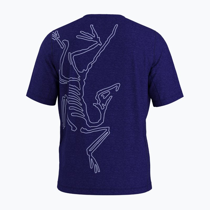 Футболка трекінгова чоловіча Arc'teryx Cormac Arc'bird Logo soulsonic heather / moonstone 2
