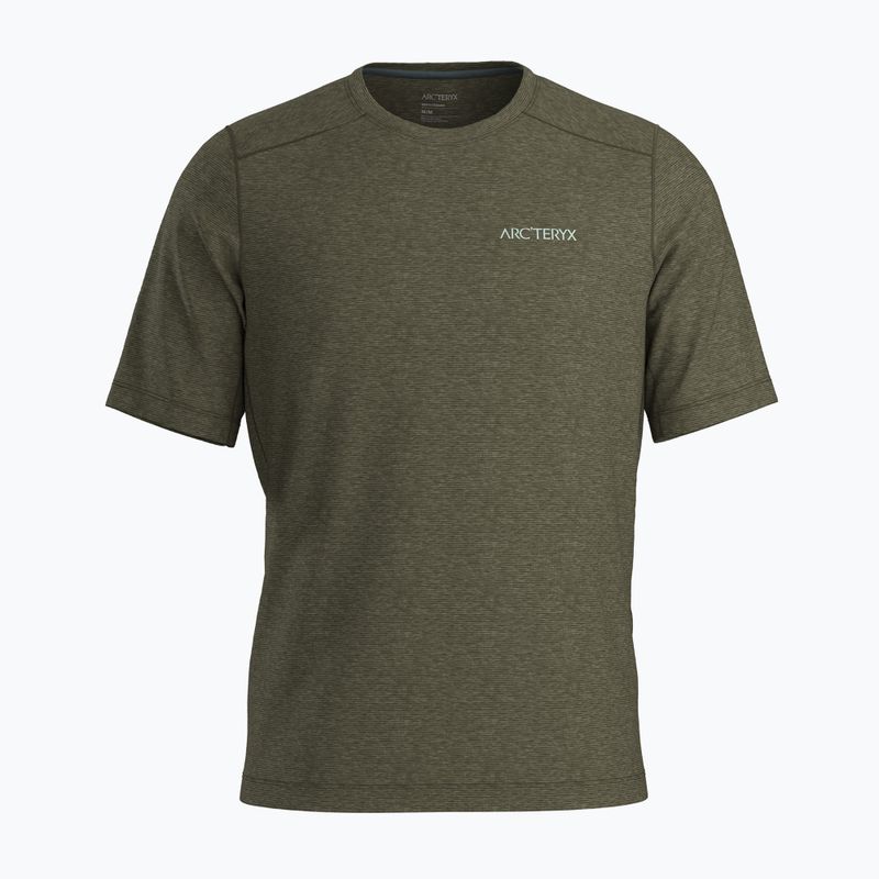 Футболка трекінгова чоловіча Arc'teryx Cormac Arc'bird Logo tatsu heather / stone green