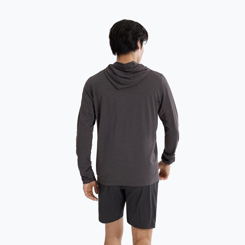 Лонгслів чоловічий Arc'teryx Cormac Hoody black heather 2