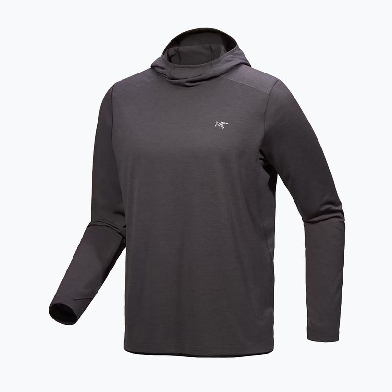 Лонгслів чоловічий Arc'teryx Cormac Hoody black heather 5