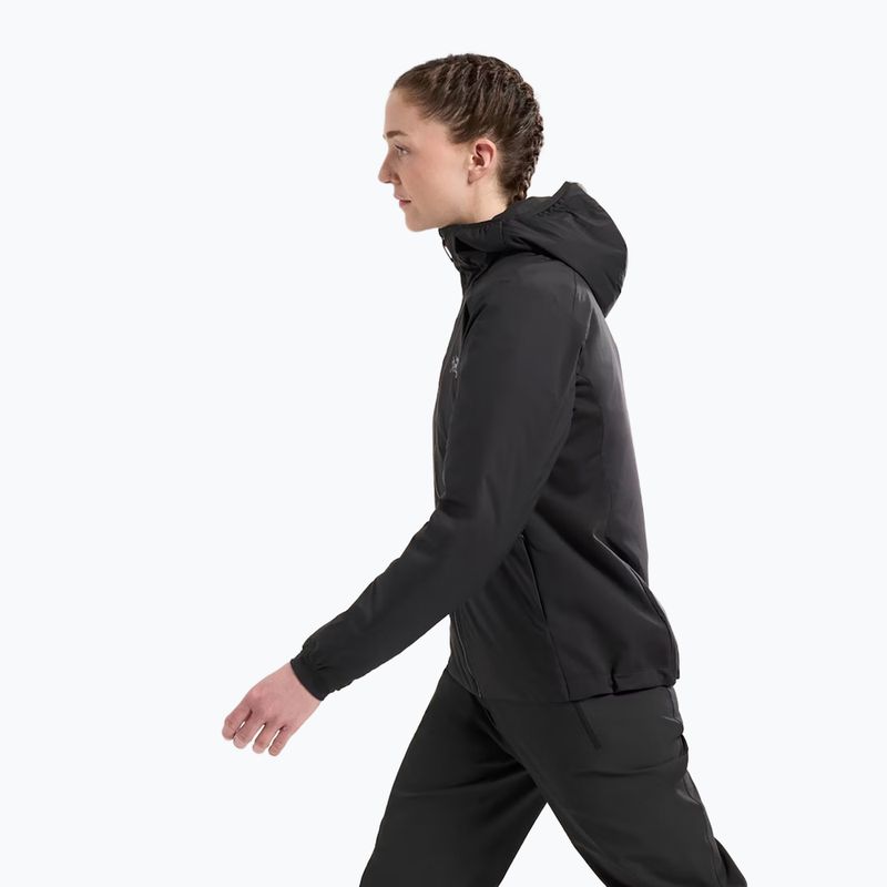 Жіноча утеплена куртка Arc'teryx Atom Hoody чорна 3