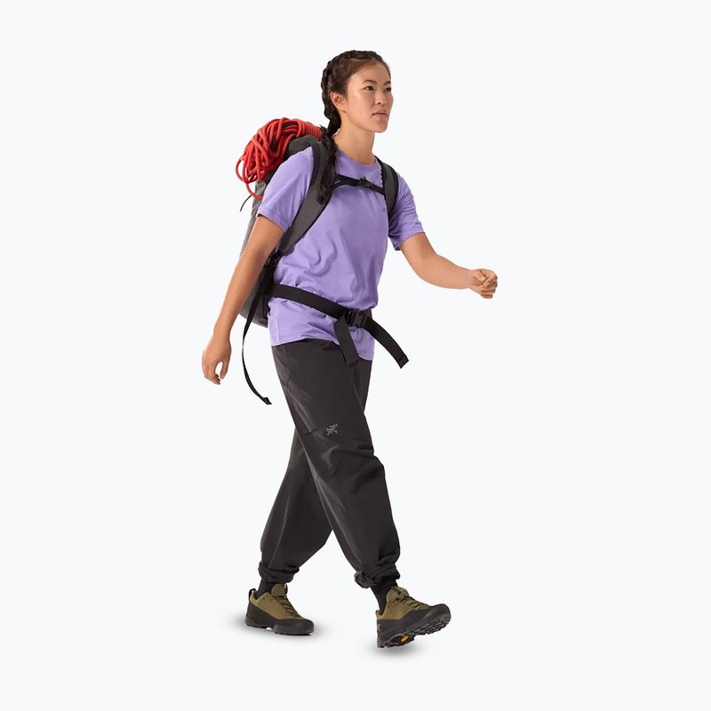 Жіноча футболка Arc'teryx Kragg Sl Cotton Emblem Crew aster 2