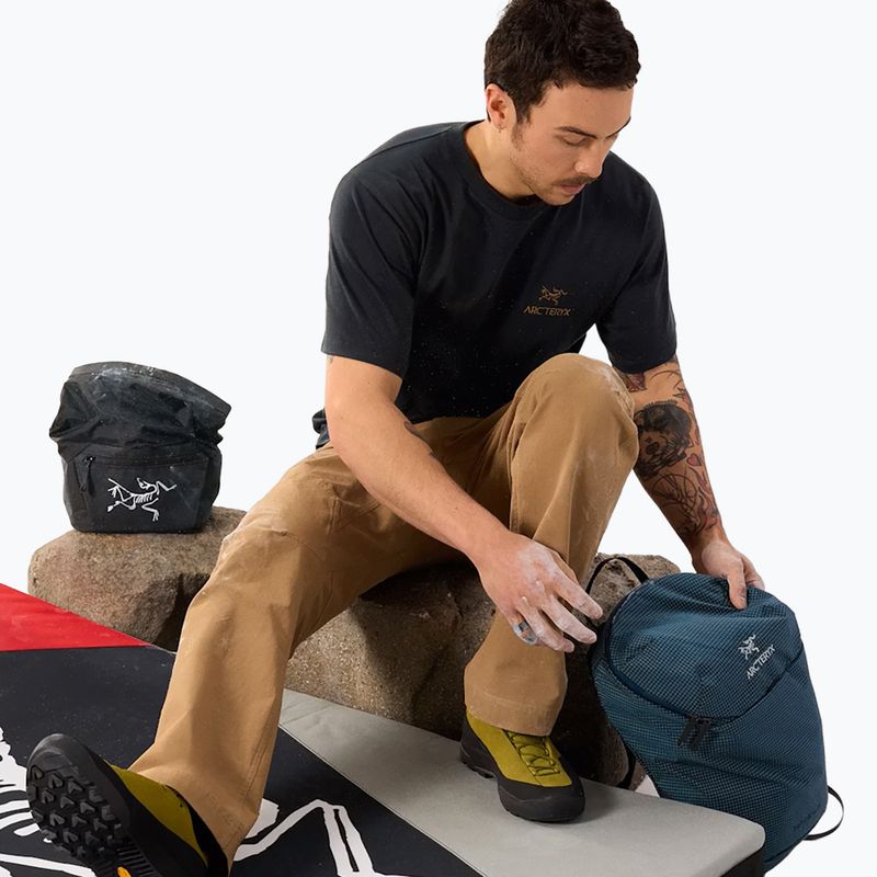 Футболка чоловіча Arcteryx Kragg Sl Cotton Bird Word 24k black 6