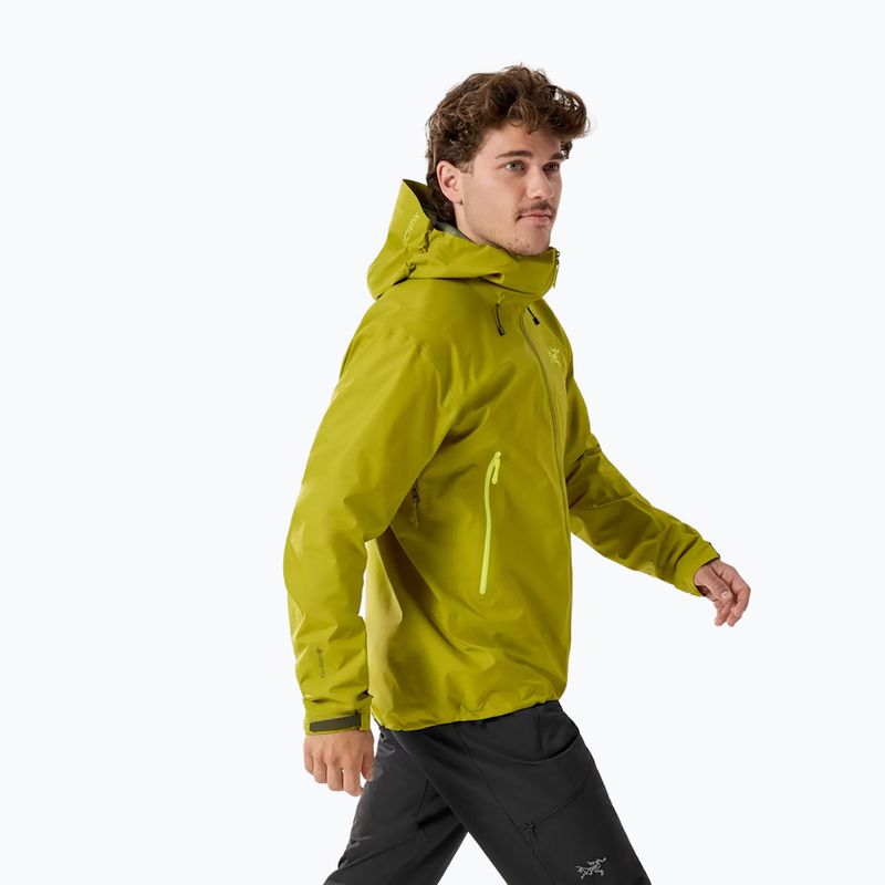 Куртка дощовик чоловіча Arc'teryx Beta SL olive moss/euphoria 3