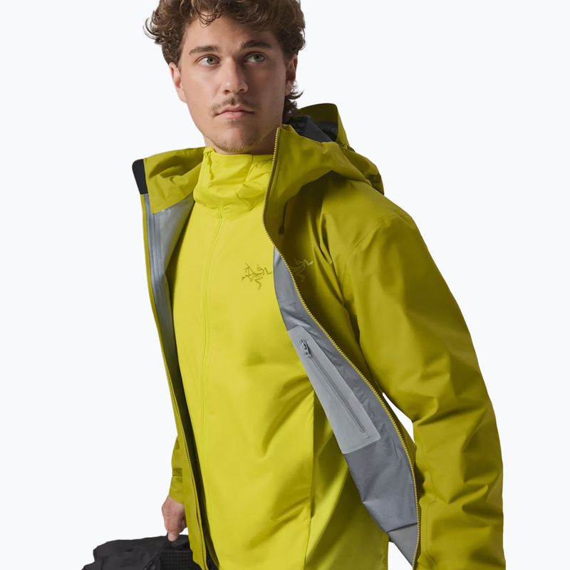 Куртка дощовик чоловіча Arc'teryx Beta SL olive moss/euphoria 4