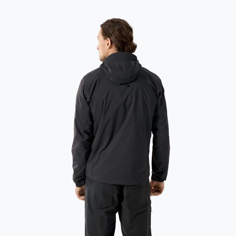 Куртка вітрозахисна чоловіча  Arcteryx Squamish Hoody black 2