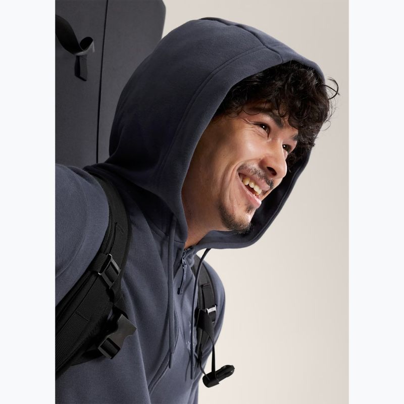 Чоловіча трекінгова флісова кофта Arc'teryx Emblem Fleece Full-Zip Hoody dark stratus 5