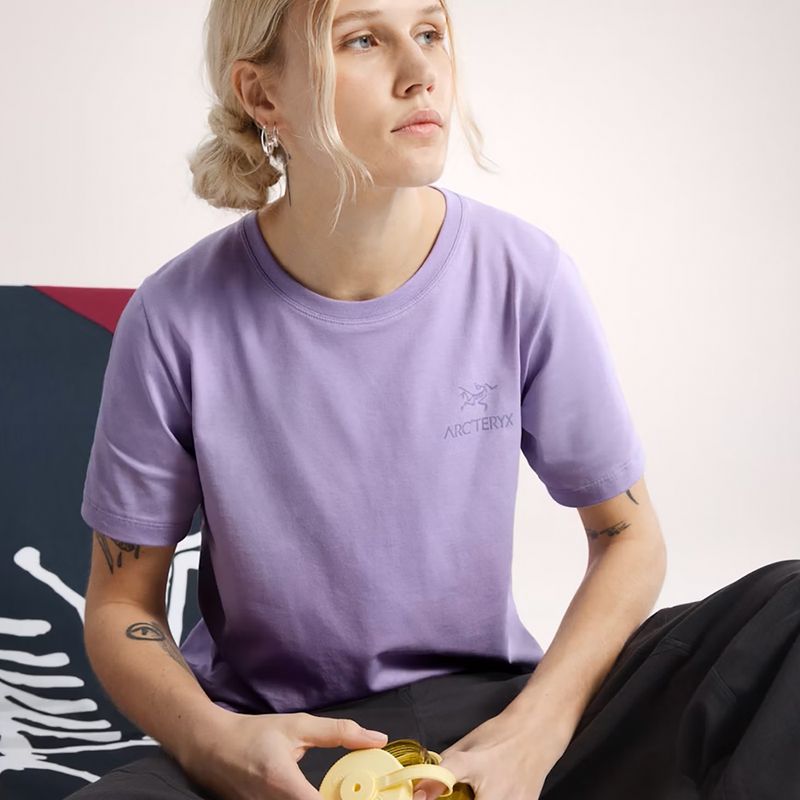 Футболка жіноча Arc'teryx Kragg Sl Cotton Emblem Crew mallow 5