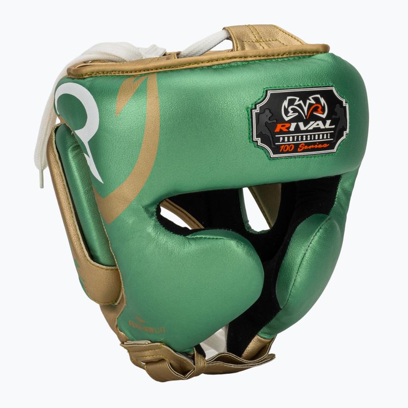 Шолом боксерський Rival RHG100 Professional Headgear green/gold