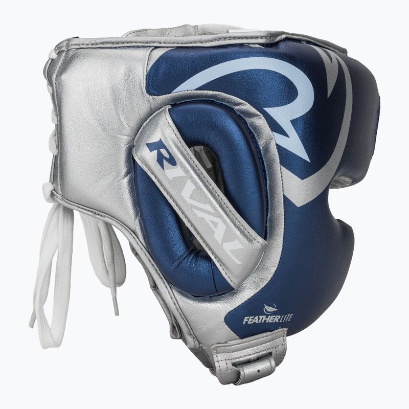 Шолом боксерський Rival RHG100 Professional Headgear blue/silver 2