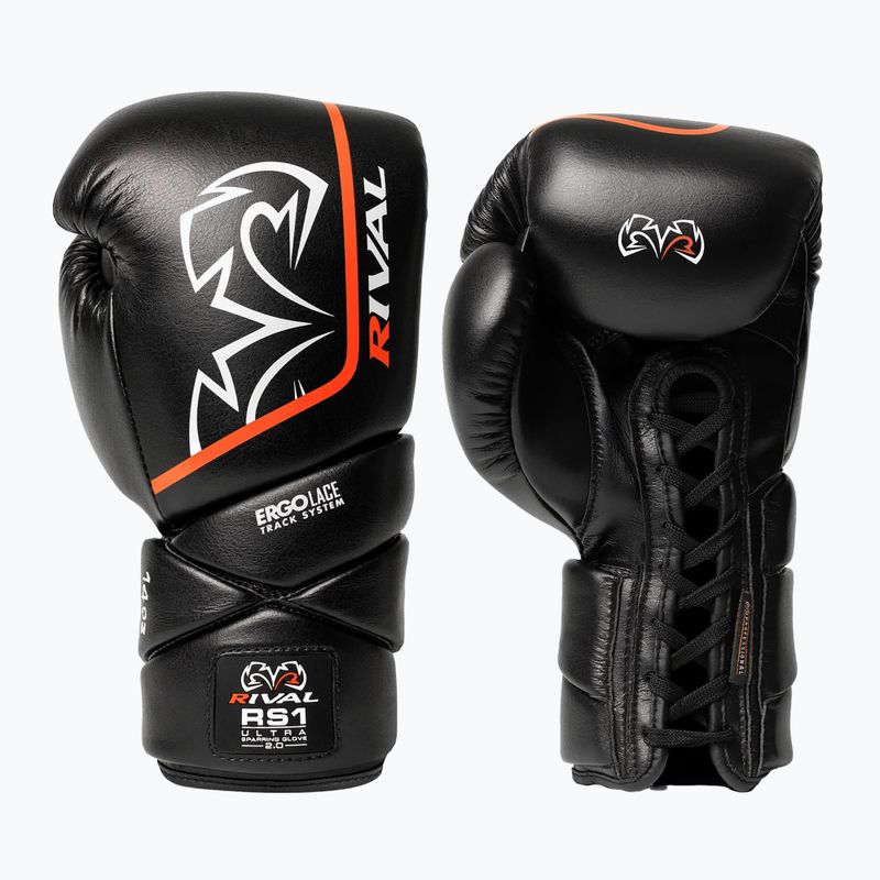 Боксерські рукавички Rival RS1 Ultra Sparring 2.0 black