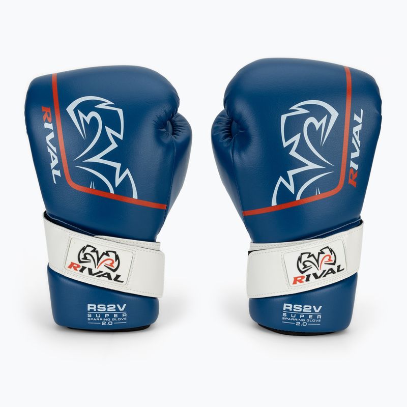 Рукавиці боксерські Rival RS2V Super Sparring 2.0 blue 2