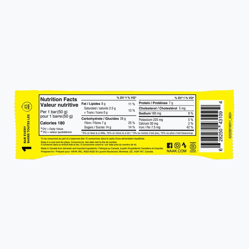 Батончик енергетичний Näak Ultra Energy 50 г banana & chocolate 2