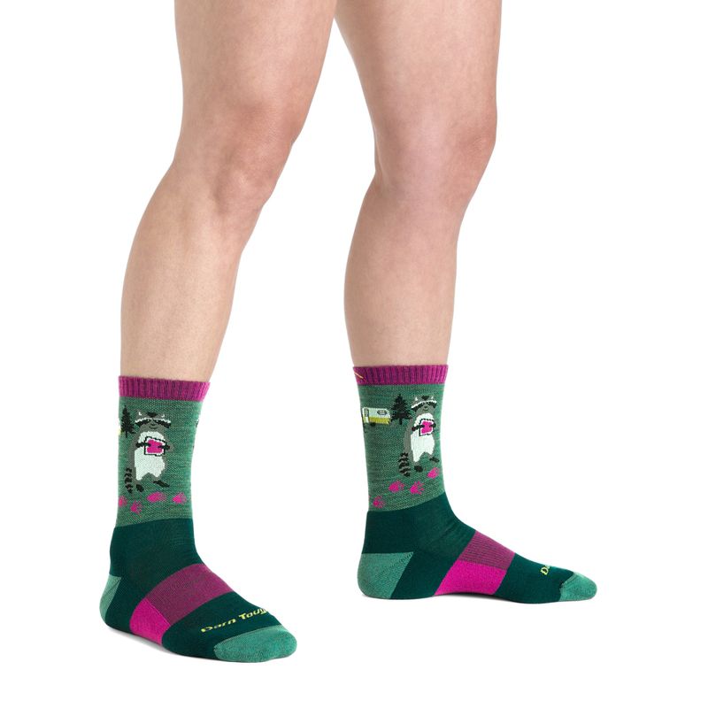Шкарпетки жіночі Darn Tough Critter Club Micro Crew Cushion moss 2