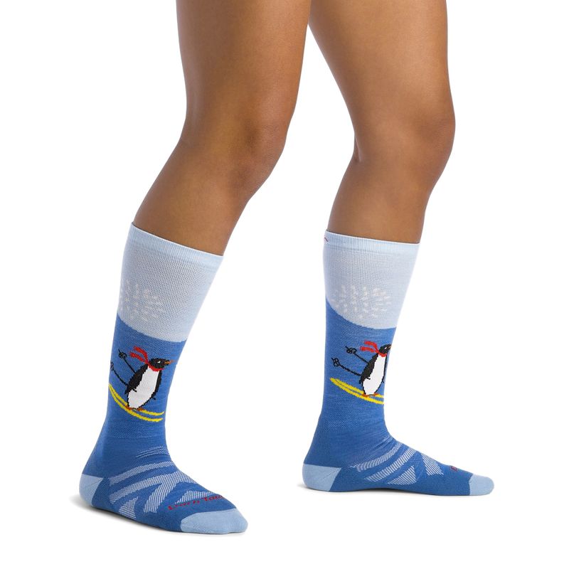 Шкарпетки лижні дитячі Darn Tough Penguin Peak OTC Midweight with Cushion stellar 2