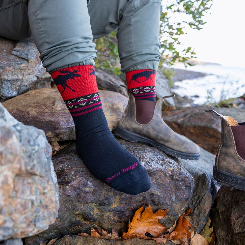 Шкарпетки чоловічі Darn Tough VanGrizzle Boot Sock Cushion moose black 5