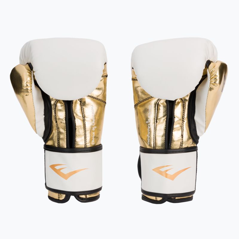 Рукавиці воксерські чоловічі EVERLAST Powerlock Pu білі 2200 2