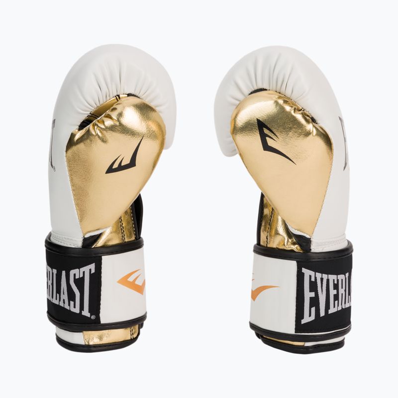 Рукавиці воксерські чоловічі EVERLAST Powerlock Pu білі 2200 4