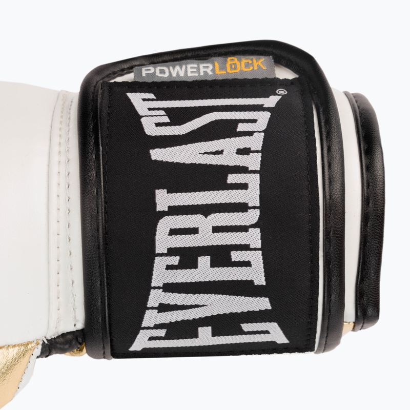 Рукавиці воксерські чоловічі EVERLAST Powerlock Pu білі 2200 5
