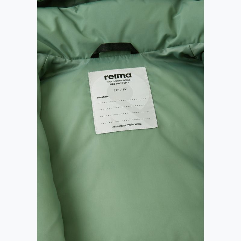 Пуховик дитячий Reima Paimio green clay 6