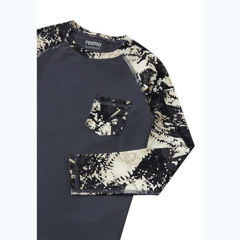 Лонгслів для плавання дитячий Reima Kroolaus soft black 3