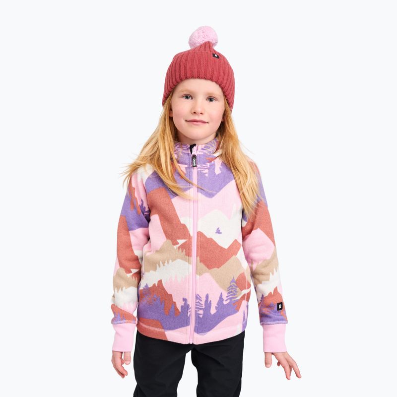Кофта флісова дитяча Reima Northern Fleece Hoodie grey pink 6