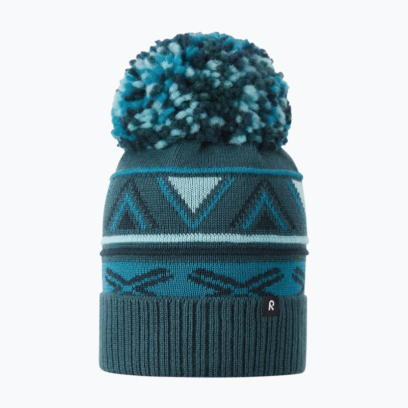 Шапка зимова дитяча Reima Kirjoen dark teal