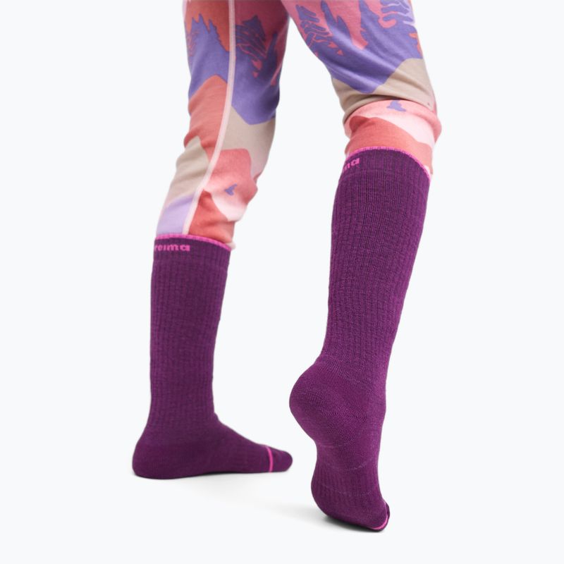 Шкарпетки дитячі Reima Urheilu plum purple 3