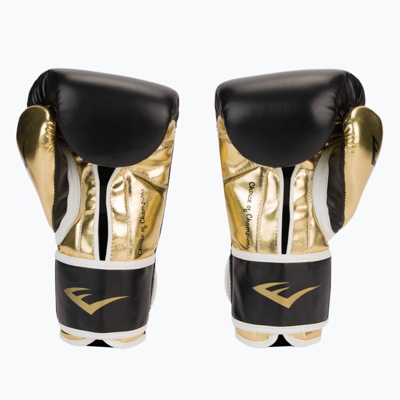 Рукавиці воксерські чоловічі EVERLAST Powerlock Pu чорні 2200 2