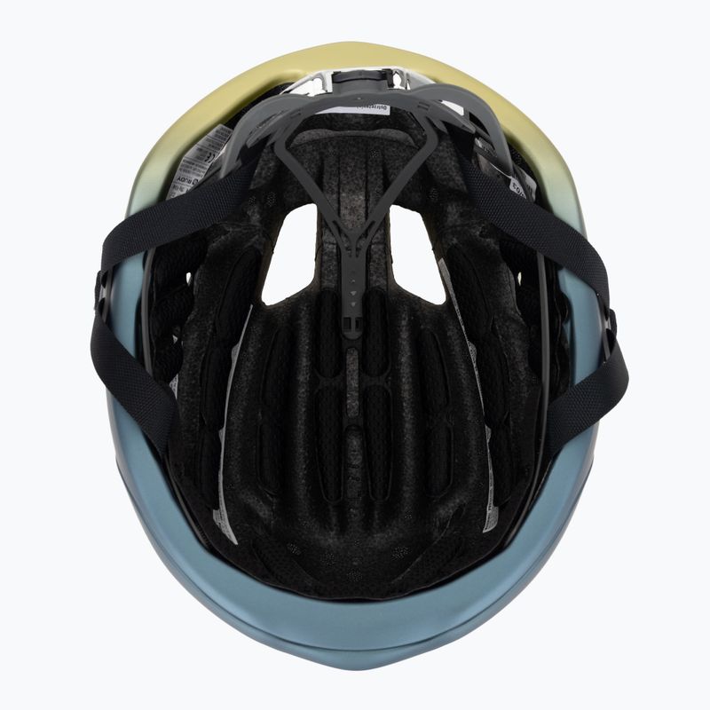 Шолом велосипедний Rudy Project Nytron blue avio/apple green metal matte 5