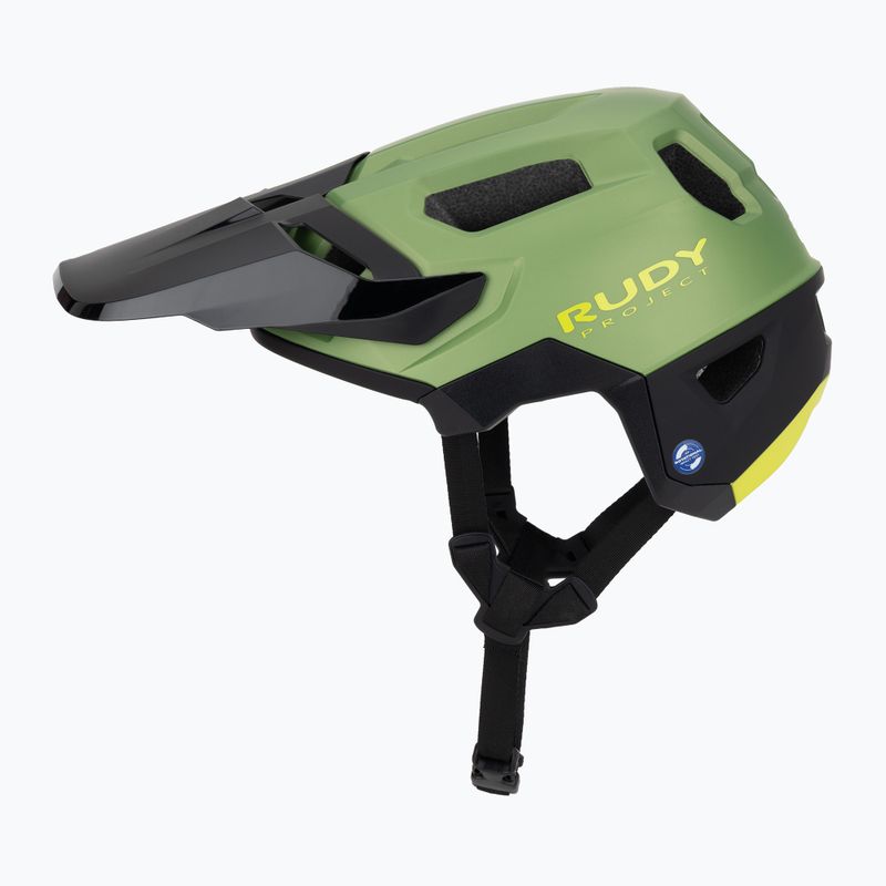 Шолом велосипедний Rudy Project Terraform met.olive/black/acid green matte 3