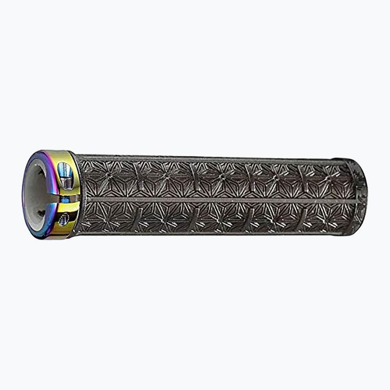 Ручки керма SUPACAZ Grizips black clear/oil slick star rings