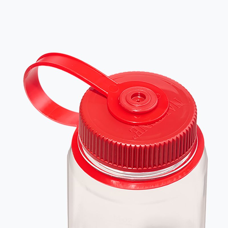 Пляшка туристична Nalgene Wide Mouth clear/red cap 3