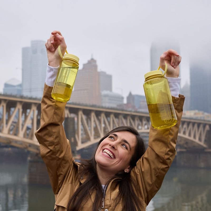 Туристична пляшка Nalgene Wide Mouth 1000 мл butter 9