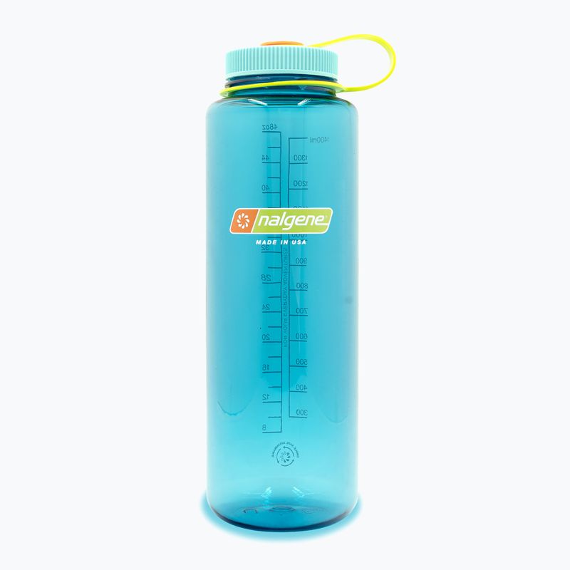 Пляшка туристична Nalgene Wide Mouth Silo Sustain 1400 мл cerulean