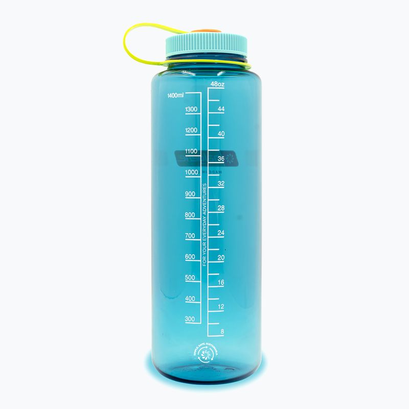 Пляшка туристична Nalgene Wide Mouth Silo Sustain 1400 мл cerulean 2